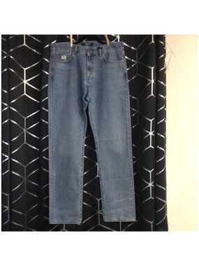 Versace Biggie Medusa Nonstretch Denim Jeans Size 34 New